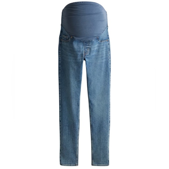 H&M MAMA Women's Maternity Jeans Jeggings Skinny jeans full panel NEW size Large - Picture 1 of 12